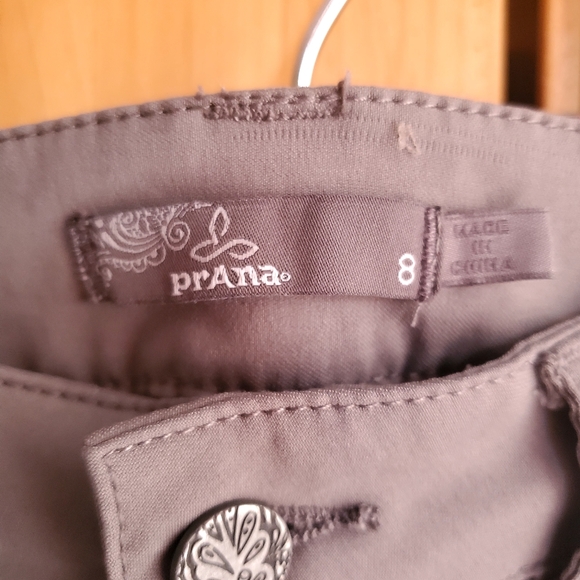 Prana Women's Grey/green Convertible Hiking Pants Size 8 - Picture 6 of 11